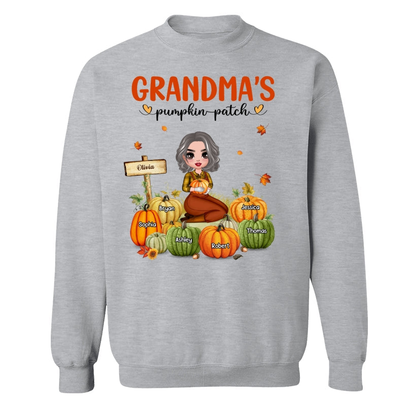 Grandma¡®s Pumpkin Patch Doll Woman Personalized Shirt