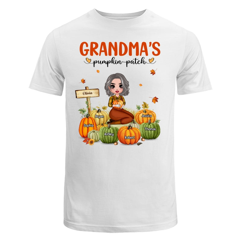 Grandma¡®s Pumpkin Patch Doll Woman Personalized Shirt