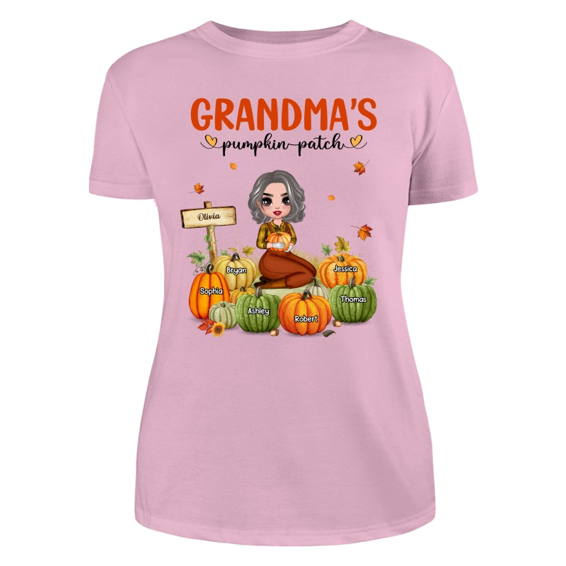 Grandma¡®s Pumpkin Patch Doll Woman Personalized Shirt