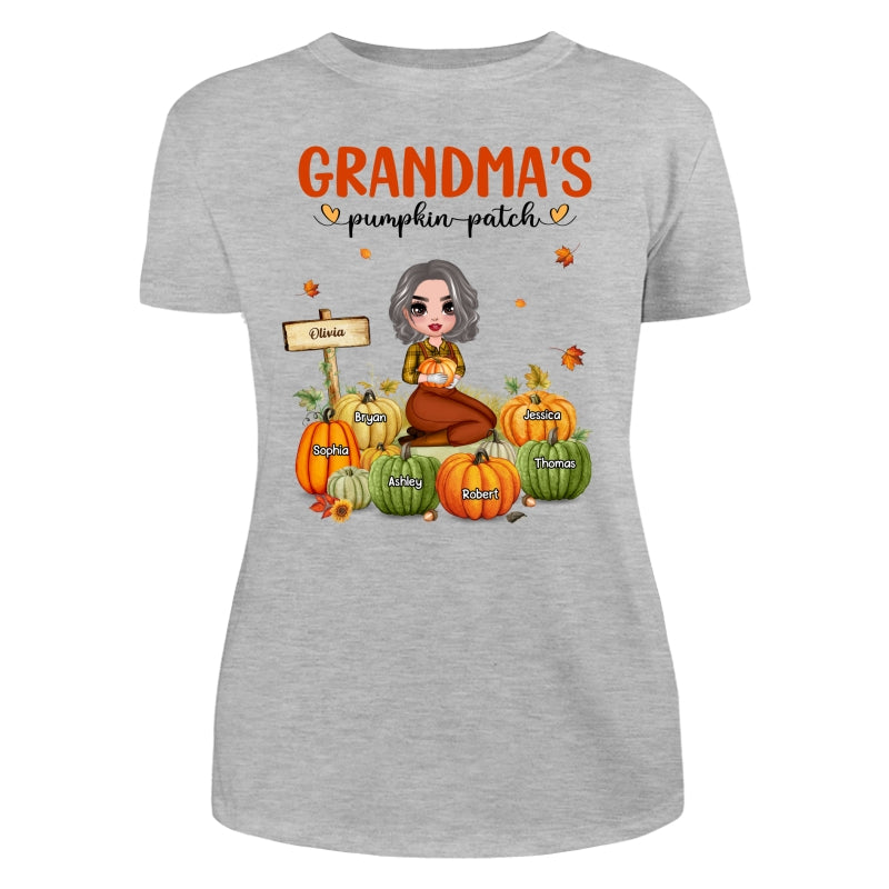 Grandma¡®s Pumpkin Patch Doll Woman Personalized Shirt